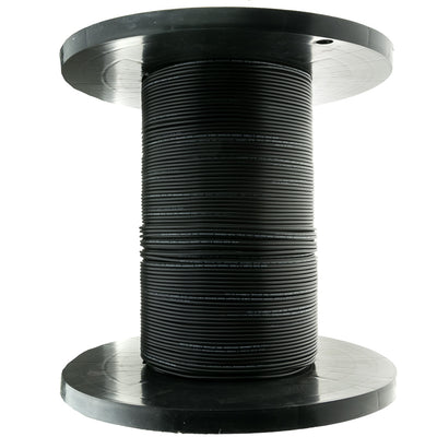 Cable wholesale 2 Fiber Indoor/Outdoor Fiber Optic Cable, Singlemode, 9/125, Black, Riser Rated, Spool, 1000 foot