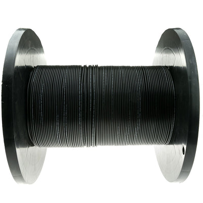 Cable wholesale 2 Fiber Indoor/Outdoor Fiber Optic Cable, Multimode, 62.5/125, Black, Riser Rated, Spool, 1000 foot