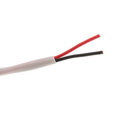Cable Wholesale 14/2 (14AWG 2C) 105 Strand/0.16mm Speaker Cable CM / Inwall Rated Oxygen-Free White 500 ft Pullbox