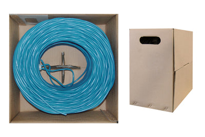 Offex Wholesale CAT6, UTP, Bulk Cable, Solid, Blue, 1000 ft [Electronics]