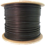 Cable Wholesale 2 Fiber Indoor/Outdoor Fiber Optic Cable, Multimode 50/125 OM3, Plenum Rated, Black, Spool, 1000ft