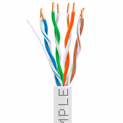 Cmple CAT5E BULK ETHERNET LAN NETWORK CABLE - 1000 FT White