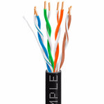 Cmple CAT5E BULK ETHERNET LAN NETWORK CABLE - 1000 FT Black