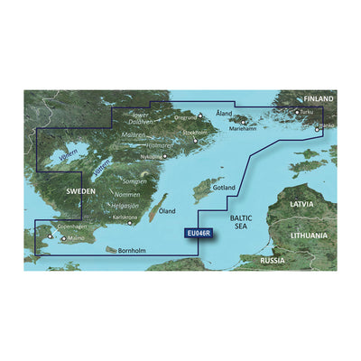 Garmin BlurChart VEU046R - Oregrund, Aland to Malmo - SD Card