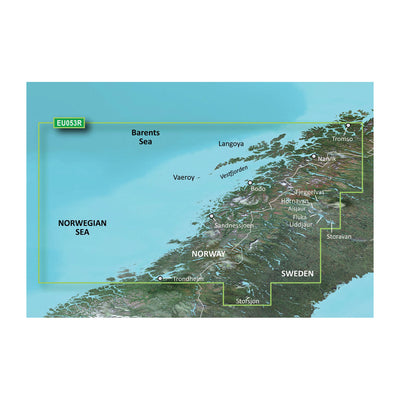 Garmin BlurChart VEU053R - Trondheim - Tromso - SD Card