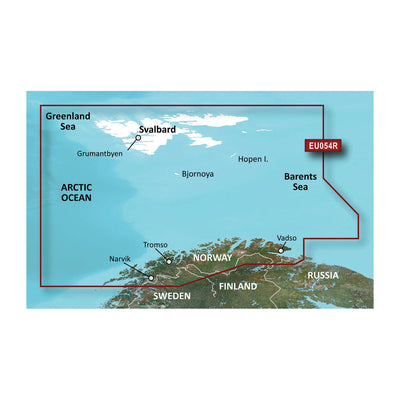 Garmin BlurChart VEU054R - Vestfjd-Svalbard-Varanger - SD Card