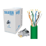 Sewell Cat5e Bulk Cable UTP Solid 24 AWG 1000 in a Pull Box w 50 RJ45 Connectors