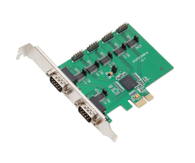 IOCrest 6 Port RS-232 DB9 Serial PCI-e 2.0 x1 Card