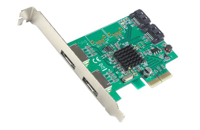 IOCrest 2 Port SATA III & 2 Port eSATA RAID PCI-e 2.0 x2 Card
