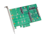 Syba 3.5"" SATA III to m.2 / mSATA SSD RAID Adapter