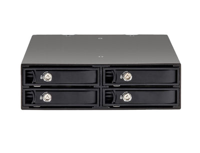 IOCrest 4 Bay 2.5"" SATA Drive Mobile Rack for 5.25"" Drive Bay