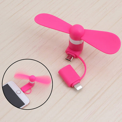 FFFAS Mini Portable Cool Micro USB Fan Mobile Phone USB Gadget Fans Tester For Apple iphone 5 5s 6 6s 7 plus Android Xiaomi HTC