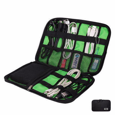 Storage Travel Bag Kit Small Bag Mobile Phone Case Case Digital Gadget Device USB Cable Data Cable Organizer Travel Inserted Bag