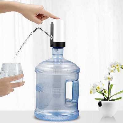 Homeleader Electric Rechargable Drinking Water Pump For Bottle Bottled Faucet Water Dispenser Pump Tap Stainless Home Gadgets