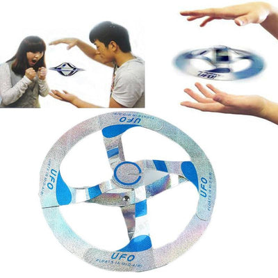 Magic Amazing Mystery UFO Floating Disk Trick Creative Adult Children Baby Toy White And Black Jokes Funny Gadgets Prank