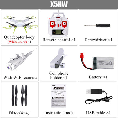 SYMA X5HW Drone With Camera HD Wifi FPV Selfie Drone Drones Quadrocopter RC Helicopter Quadcopter RC Dron Toy (X5SW Upgrade)