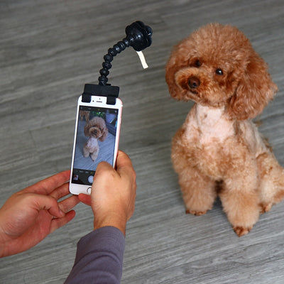 Pet Selfie Stick for Pets Dog Cat fit iPhone Samsung and Most Smartphone Tablet Black/White Drop Shipping