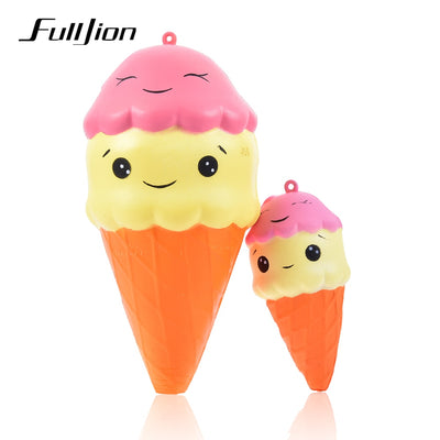 Fulljion Antistress Squishy Slow Rising Ice Cream Entertainment Novelty Gag Toys For Children Stress Relief Funny Gadget Gifts