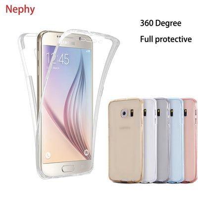 Nephy Clear Soft Phone Case For Samsung Galaxy A6 A8 Plus 2018 A3 A5 A7 J1 J3 J5 J7 2015 2016 2017 Neo Prime Silicone Full Cover