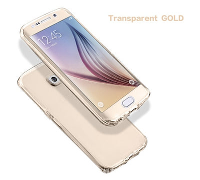 Cell Phone Case for Samsung galaxy S3 duos S4 S5 neo S6 S7 edge S8 Plus Note 3 4 5 Core Grand Prime 360 Full Clear Cover