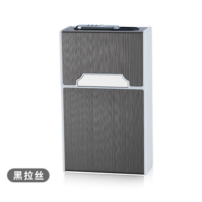 Portable USB Electronic Cigarette Case Box With Lighter 20pcs Cigarette Holder USB Charging Lighter Gadgets For Men