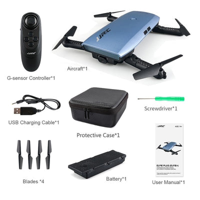 JJRC JJR/C H47 ELFIE Plus FPV with HD Camera Upgraded Foldable Arm WIFI 6-Axis RC Drone Quadcopter Helicopter VS H37 Mini E56