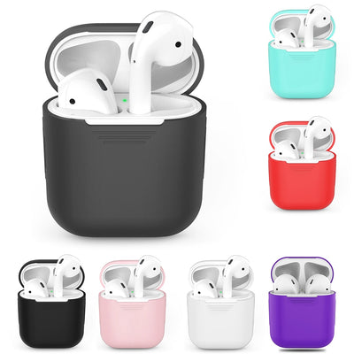 TPU Silicone Bluetooth Wireless Earphone Case For AirPods Protective Cover Skin Accessories For Apple Air Pods Charging Box