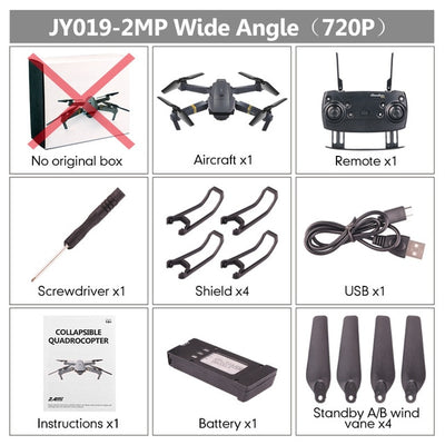 Foldable Mini Altitude Hold High Selfie Drone WIFI FPV HD Camera Wide Angle Folding RC Quadcopter Headless Helicopter VS E58 H47