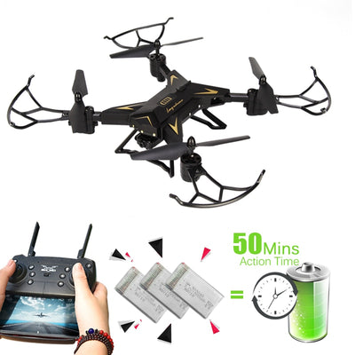 T-Rex RC Helicopter Drone with Camera HD 1080P WIFI FPV RC Drone Professional Foldable Quadcopter Long Battery Life