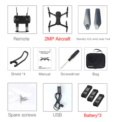 Eachine E58 WIFI FPV With Wide Angle HD Camera High Hold Mode Foldable Arm RC Drone Quadcopter RTF