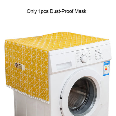 Home Washing Machine Covers Storage Organizer Waterproof Washer Refrigerator Dust Cover Pockets Protector Mask  Home Gadgets