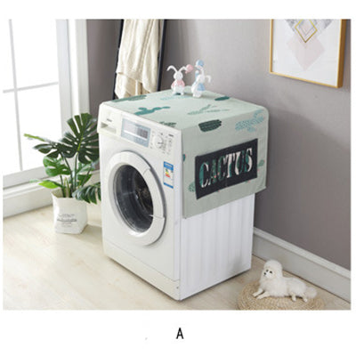 idYllife Washing Machine Covers lavatrice Cover Nordic Style Cacti Print home gadgets Dust Covers Protective Case fridge  Cover