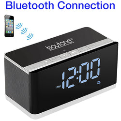 Boytone BT-86C Bluetooth 4.1 Portable Alarm Clock Radio Wireless Speaker, Digital FM