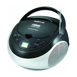 Naxa Portable CD Player with AM/FM Stereo Radio- Black