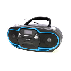 Naxa NPB-257 Portable MP3/CD Player, AM/FM Stereo Radio & USB Input- Blue