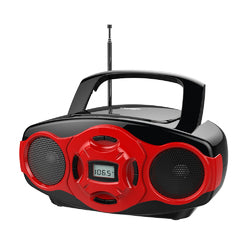Naxa MP3/CD Mini Boombox and USB Player- Red