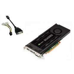 3GB HP Quadro K4000 GDDR5 PCI Express 2.0 x16 2x Displayports DVI Graphic Card C2J94AT