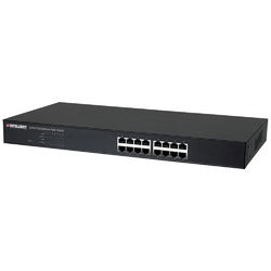 Intellinet Network Solutions(R) 560771 65-Watt, 16-Port Fast Ethernet PoE+ Switch