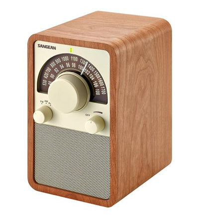 AM/FM Table Top Wooden Radio,Walnut
