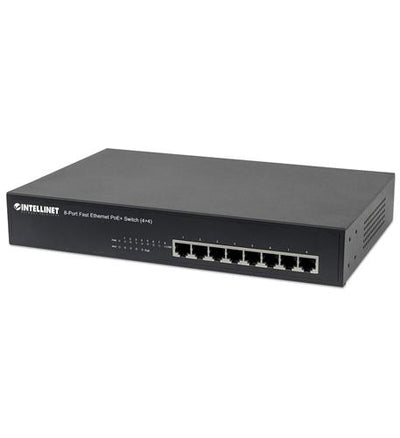 8 Port 10/100 Switch with 4 port POE+