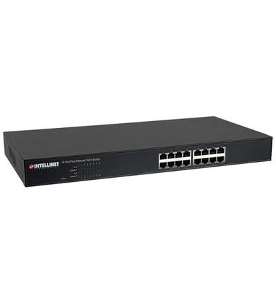 Intellinet 16 Port POE10/100 Rack Switch