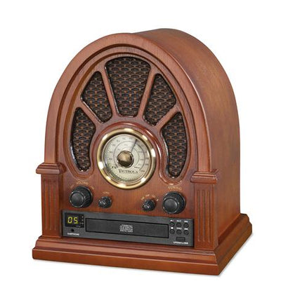 Vintage Wood CD Bluetooth Table Radio